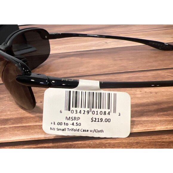 Maui Jim Makaha 405-02 Polarized Sport Sunglasses Grey Lenses Gloss Black Frame - Picture 2 of 10